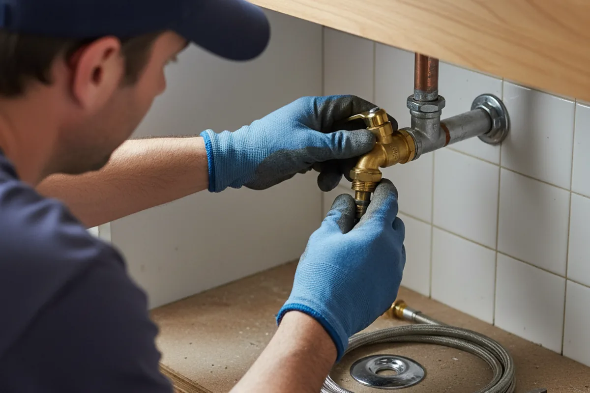 Shutoff valve and fitting work during Emergency Plumbing in Hohenwald